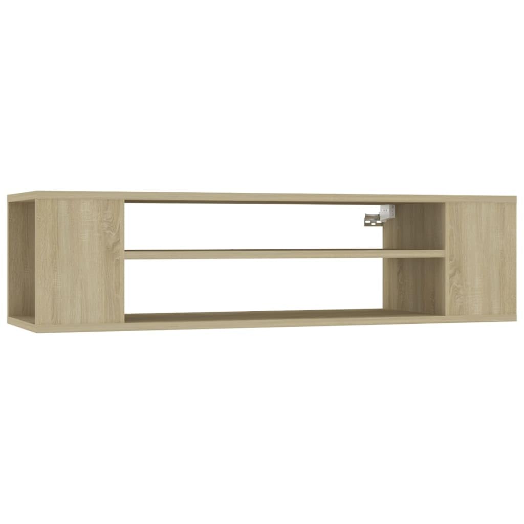 vidaXL Hanging TV Cabinet Sonoma Oak 100x30x26.5 cm Engineered Wood — image 1