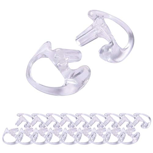 HDE Two Way Radio Ear Mold Replacement Earpiece Insert for Acoustic Coil Tube