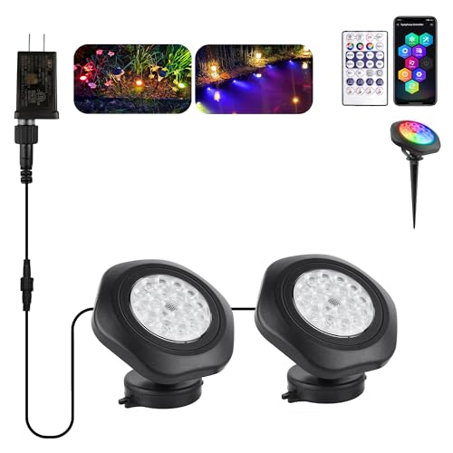 T-SUN Color Changing Pond Lights LED Underwater APP and Remote