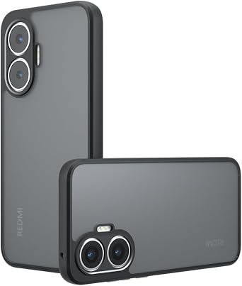 TingYR Case Compatible with Xiaomi Redmi Turbo 4 Pro, Shockproof, Non-slip, Scratch-resistant, Anti-fingerprint Bumper Protective Case, Case Compatible with Xiaomi Redmi Turbo 4 Pro.Black