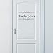 ufengke Simple "Bathroom" Wall Decals, Bathroom Restroom Removable Wall Stickers Murals