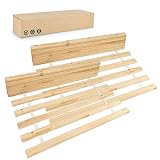 Amazinggirl Lattenrost 160x200 cm - Rollrost Rolllattenrost 14 Holzlatten Tannenholz Roll Lattenrost (80 x 200cm 2er Set) Erwachsenen und Kinder-Bett unverstellbar