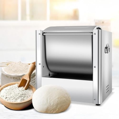 Mélangeur de pâte, en acier inoxydable, capacité de 6 kg, idéal pour les boulangeries et les restaurants, agitation en spirale pour un mélange efficace