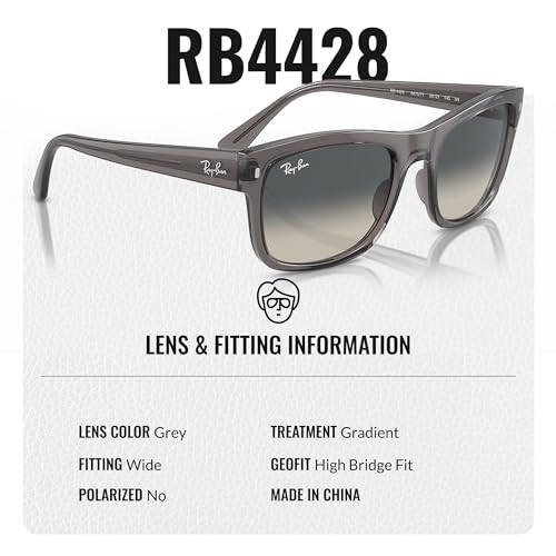 Ray-Ban RB4428 Square Shaped Sunglasses for Men & Women with Official RAYBAN Eyewear Kit4