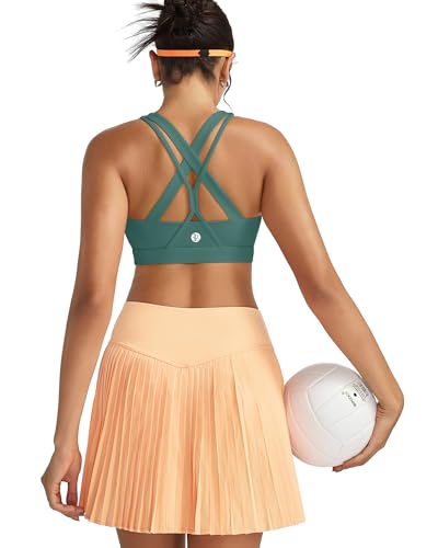 Image of RUNNING GIRL Sports Bras for Women,Seamless Strappy Sports Bra High Support Crisscross Back with Removable Pads