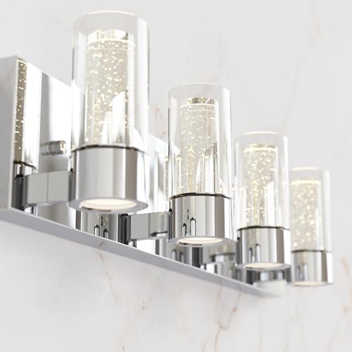 Tawson Alice Modern 4-Light Vanity Light Fixture, Integrated Led and
