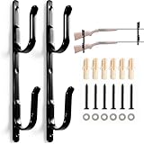 Rifle Rack Wall Mount, 13' Steel Gun Rack Holds Rifles, Shotguns & Pistols,...