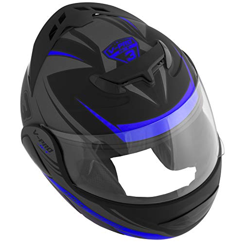 Pro Tork Capacete V-Pro Jet 3 Fosco 58 Preto/Azul