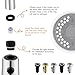 TIORIY Kitchen Faucet Head Replacement with 15 Adapters, 3 Function Pull Down Kitchen Faucet Spray Head, Pull Out Kitchen Sink Tap Sprayer Nozzle, Chrome, Plastic