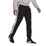 Seitentaschen adidas Herren 3-Streifen Woven Hose, Black, L