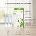 zimumoda 50 Pcs 2-in-1 Pet Ear Cleaning Cotton Swabs for Dogs & Cats - Essential Oil Infused Cat Ear Cleaner - Gentle Ear Wax Removal - Soothing Itch & Freshness - Individually Wrapped for Easy Use
