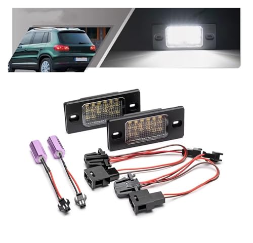 Luces matrícula coche led passat bora limusina luz placa auto 1999 2004 2
