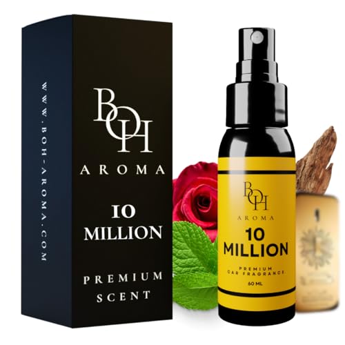 BOH Aroma 10 MILLION Auto Duft - Auto Parfüm und auto lufterfrischer Innenraum, neutralisiert Gerüche im Auto, Autoduft mit eigenem parfum, autozubehör innenraum 60ml