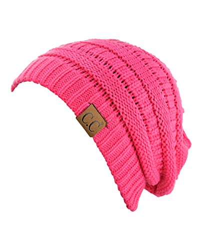 Image of Cambridge Select Thick Slouchy Knit Oversized Beanie Cap Hat