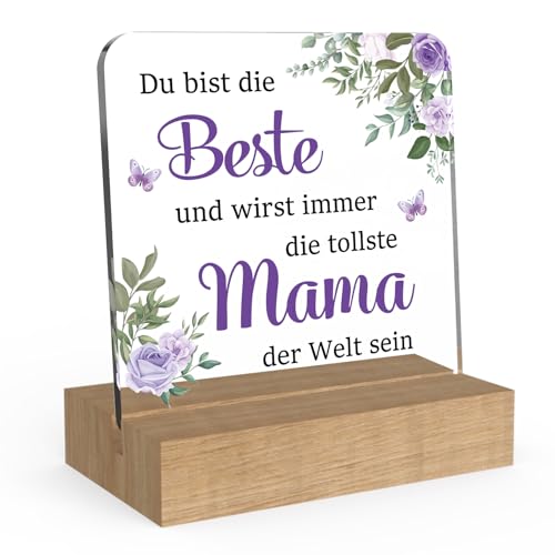 Muttertagsgeschenk Mutter Geschenk Weihnachten Akryl-Dekorationen Geschenke für Mama Beste Mama Geschenk Mutter Tochter Geschenke Geburtstagsgeschenke für Eltern Valentinstag Weihnachtsgeschenke