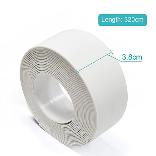 Majoylife 4 Pack 1.5 In X 10.5 Ft Caulk Strip Tape Waterproof,Self Adhesive Caulk Tape For Kitchen Sinks,Bathroom Toilets,Bathtubs,Wall Edge,Etc（White） #TOP6
