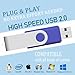 2GB USB Flash Drive 10 Pack JBOS 2 GB USB Drives Memory Stick Swivel 2G Thumb Drives Gig Stick USB2.0 Pen Drive for Date Storage, 2 Gig UBS Flash Drive, Zip Drive, Jump Drive, USB Stick, Mixed Color