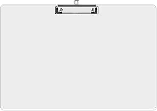 Extra Large Clipboard, 11 x 17 Clear Plastic Drawing Boards, Horizontal Clip Board, Landscape Layout, Suitable for Sketching, Watercolor. Drafting & Art Supply