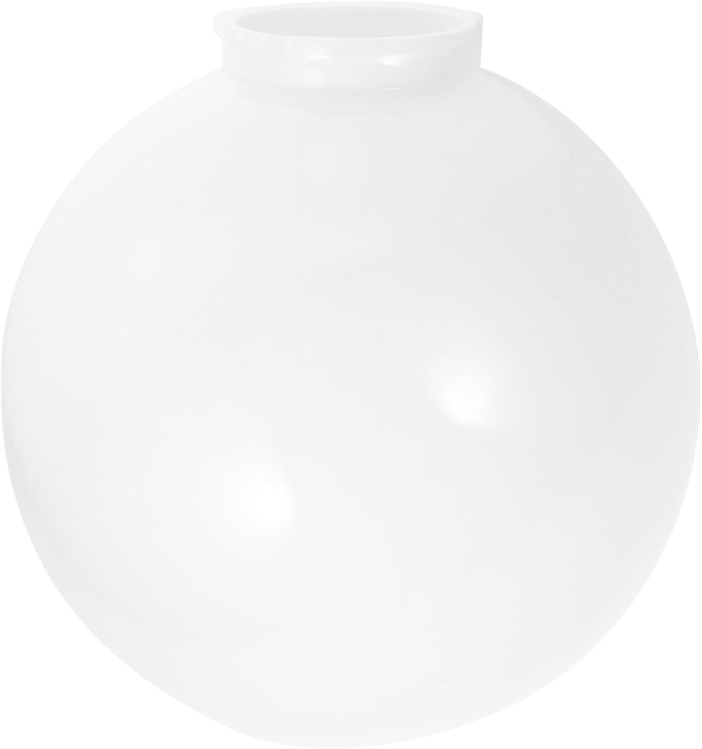 Acrylic Outdoor Lampshade Globe Cover 250mm Diameter Milk White Ball Lamp Shade with 95mm Socket for Light Fixture Replacement and Pole Lighting