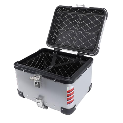 Top case de moto en alliage d'aluminium robuste et verrouillable