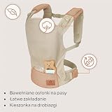 LIONELO Nosidło Ergonomiczne Dla Niemowląt Margareet Air od 4 miesiąca do 20 kg, 3 Pozycje, Oddychający Materiał, Odczepiany Kaptur, Podwójne Zabezpieczenie