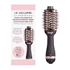 L’ANGE HAIR Le Volume 2-in-1 Titanium Blow Dryer Brush | Hot Air Brush for Hair Drying & Styling | Ionic Oval Barrel for Smooth, Frizz-Free Volume | (Black – 75mm)