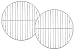 TeamFar Round Cooling Rack Set of 2, 9 Inch Round Rack Baking Steaming Roasting Rack Set Stainless Steel, Healthy & Dishwasher Safe, Mirror Finish & Rust Free