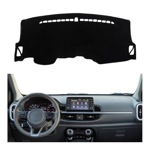 Tapis de tableau de bord anti-reflet pour Kia Picanto Morning protège du soleil