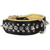 Dogs My Love Leder-Hundehalsband Mit Jagdmuster – Braun, 3 Größen (Halsumfang 25,4-33 Cm), 1,9 Cm Breit
