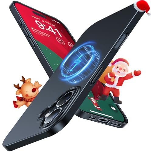 TORRAS Slim-Fit Stand for Phone 16 Case Protection 6.1 inch Black