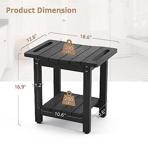 Lue Bona BLACK Shower Stool For Shaving Legs thumb #1
