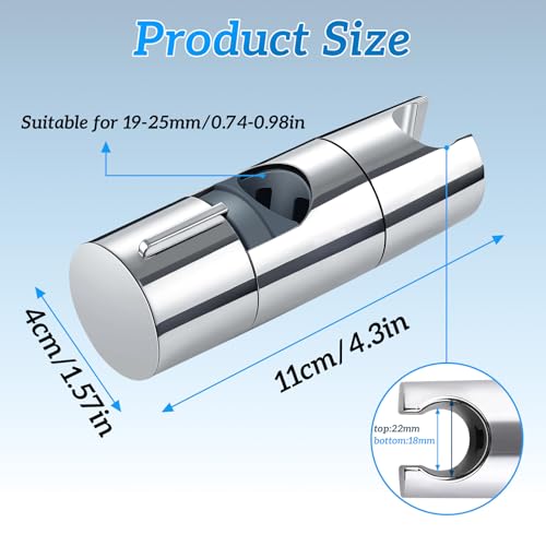wadafen Support Pommeau de Douche 19-25mm Diamètre Support Douche – vue 4