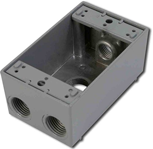 Greenfield Made In The U.s.a. B24Ps Series Weatherproof Electrical Outlet Box Gray #TOP25