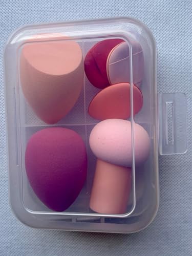Kit Pincéis e Esponjas para Maquiagem Profissional com Estojo – Aplicação de Base, Corretivo, Contorno, Pó, Blush e Iluminador - 2 modelos (Modelo 1)