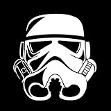 Stormtrooper Helmet Silhouette Vinyl Sticker Car Decal (6