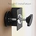 Wasserstein Anti-Theft Mount Compatible with Google Nest Doorbell Battery - No-Drill Installation (Black)
