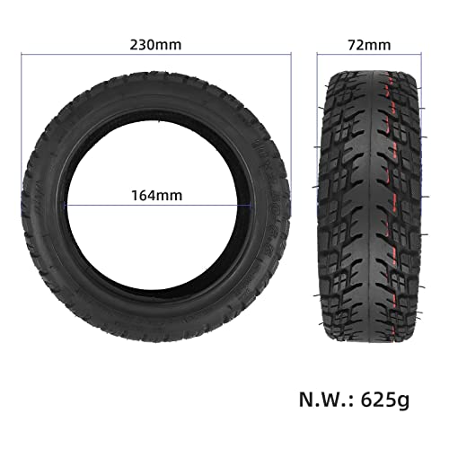 Pneu sans chambre à air anti-crevaison tout-terrain pour roue 10 pouces