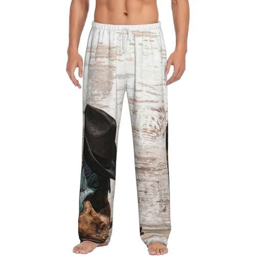 Pantalon de pyjama homme cowboy en flanelle douce, le cadeau réconfortant idéal pour l'hiver