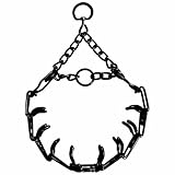 Prong Training Collar for Dogs, Adjustable Dog Pinch Collar with Quick Release Buckle, No Pull Collar for Small Medium Large Dogs, Extra Link and Caps