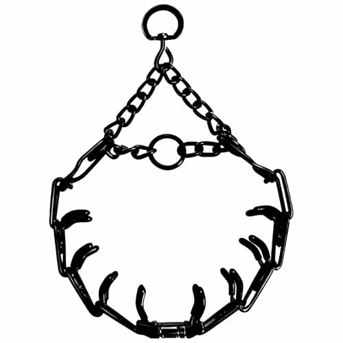 Prong Training Collar for Dogs, Adjustable Dog Pinch Collar with Quick Release Buckle, No Pull Collar for Small Medium Large Dogs, Extra Link and Caps