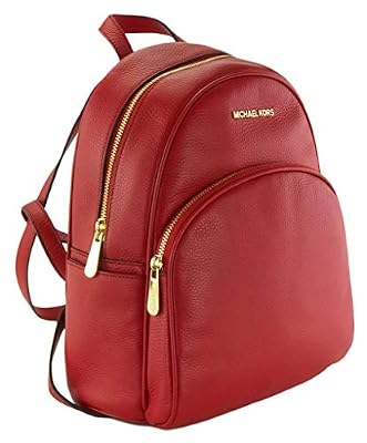 Michael Kors Abbey Zaino, Rosso (Rosso peperoncino), Medium: 26 cm Width x 31 cm Height x 13.5 cm Depth