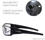 Uvex par Honeywell Verres de sécurité Hypershock, cadre clair avec objectif clair & HydroShield Revêtement anti-fog (S2970HS)