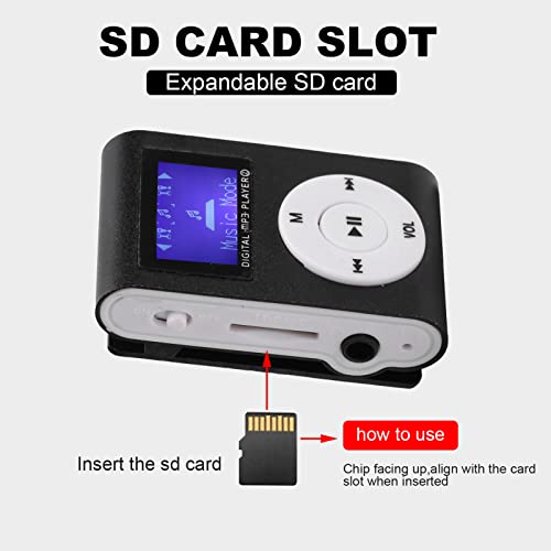 Annadue Lettore Mp3 Portatile, Schermo LCD da 1,8