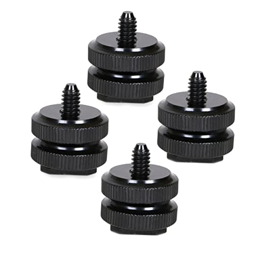 Soporte adaptador de zapata caliente de 12 piezas para flashes de cámara y accesorios de montaje 3