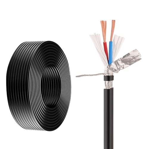 Câble blindé RVVP 2 conducteurs en PVC résistant contre les interférences de signal chez soi