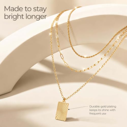 Layered Gold Necklace for Women - image 4