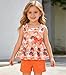zarmfly Girls 2 Piece Short Set Baby Girl Summer Clothes Rainbow Bow Knot Tank Tops and Shorts Set Infant to Toddler 4t