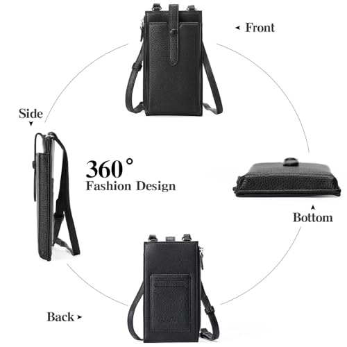 Lightweight Small Crossbody Bags for Women Vegan Leather Cell Phone Purses with Adjustable Strap and Card Slots4