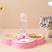 Laikoutd Dog Bowl Raised for Food Bowls with Detachable Stand 3 in 1 Pet Automatic Feeder with Water Fountain Multi Color Pet Automatic Feeder and Water