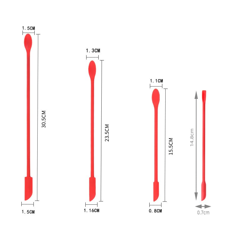 Wopanxye 4pcs Mini Silicone Spatula, Small Silicone Spoons - Image 2